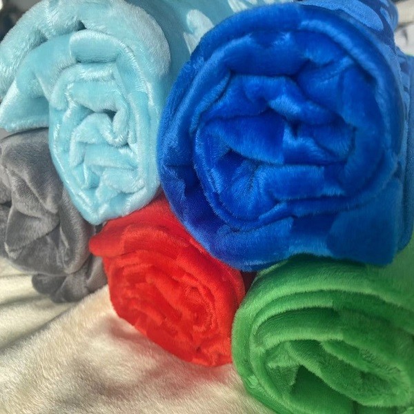 Embossed Velvet Fabric With Heart